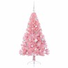 Sapin de Noël artificiel pré-éclairé Rose 150 cm PVC 544087544087