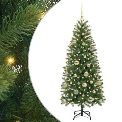 Sapin de Noël artificiel avec 150 LED Vert 150 cm PE et PVC 544089544089
