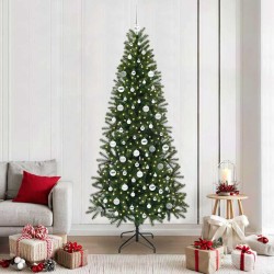 Sapin de Noël artificiel avec 300 LED Vert 210 cm PE et PVC 544091544091