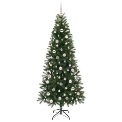 Sapin de Noël artificiel avec 300 LED Vert 210 cm PE et PVC 544093544093