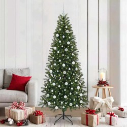 Sapin de Noël artificiel avec 300 LED Vert 210 cm PE et PVC 544094544094