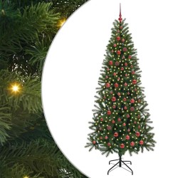 Sapin de Noël artificiel avec 300 LED Vert 210 cm PE et PVC 544095544095