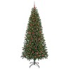 Sapin de Noël artificiel avec 300 LED Vert 210 cm PE et PVC 544095544095