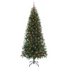 Sapin de Noël artificiel avec 300 LED Vert 210 cm PE et PVC 544095544095