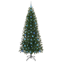Sapin de Noël artificiel avec 300 LED Vert 210 cm PE et PVC 544096544096