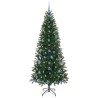 Sapin de Noël artificiel avec 300 LED Vert 210 cm PE et PVC 544096544096
