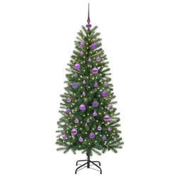 Sapin de Noël artificiel avec 150 LED Vert 150 cm PE et PVC 544097544097