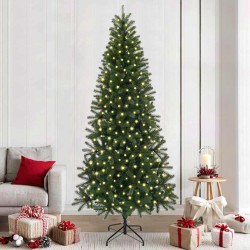 Sapin de Noël artificiel avec 300 LED Vert 240 cm PE et PVC 544098544098