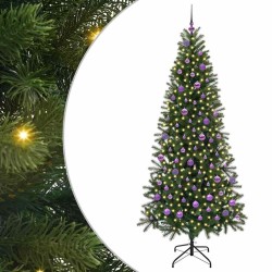 Sapin de Noël artificiel avec 300 LED Vert 210 cm PE et PVC 544099544099