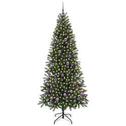 Sapin de Noël artificiel avec 300 LED Vert 210 cm PE et PVC 544099544099