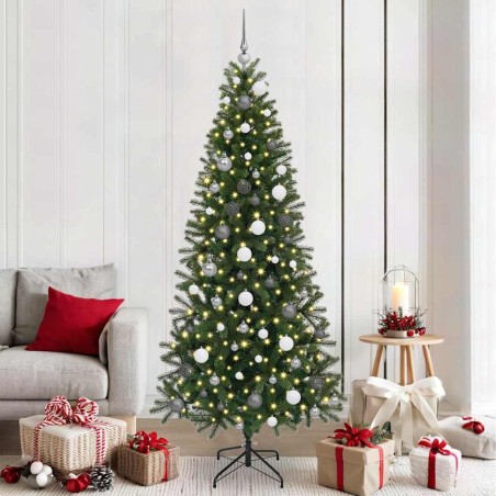 Sapin de Noël artificiel avec 300 LED Vert 210 cm PE et PVC 544100544100