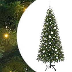 Sapin de Noël artificiel avec 300 LED Vert 210 cm PE et PVC 544100544100