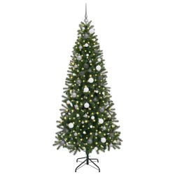Sapin de Noël artificiel avec 300 LED Vert 210 cm PE et PVC 544100544100
