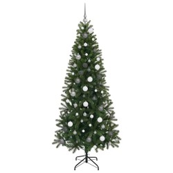 Sapin de Noël artificiel avec 300 LED Vert 210 cm PE et PVC 544100544100