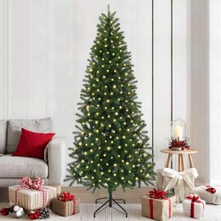 Sapin de Noël artificiel avec 300 LED Vert 210 cm PE et PVC 544101544101