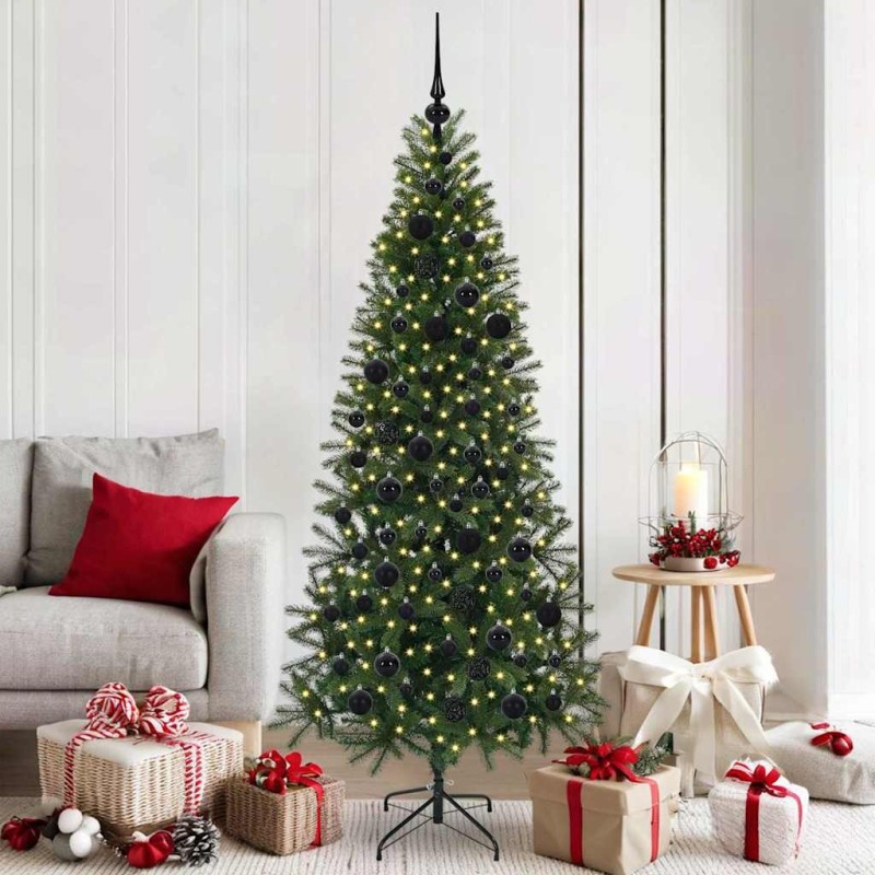 Sapin de Noël artificiel avec 300 LED Vert 180 cm PE et PVC 544102544102