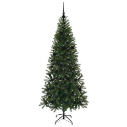 Sapin de Noël artificiel avec 300 LED Vert 180 cm PE et PVC 544102544102