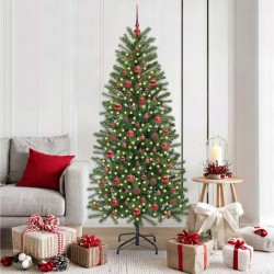 Sapin de Noël artificiel avec 300 LED Vert 180 cm PE et PVC 544103544103