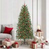Sapin de Noël artificiel avec 300 LED Vert 180 cm PE et PVC 544103544103