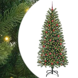Sapin de Noël artificiel avec 300 LED Vert 180 cm PE et PVC 544103544103