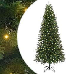 Sapin de Noël artificiel avec 300 LED Vert 180 cm PE et PVC 544104544104