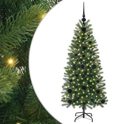 Sapin de Noël artificiel avec 150 LED Vert 120 cm PE et PVC 544105544105