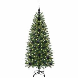 Sapin de Noël artificiel avec 150 LED Vert 120 cm PE et PVC 544105544105