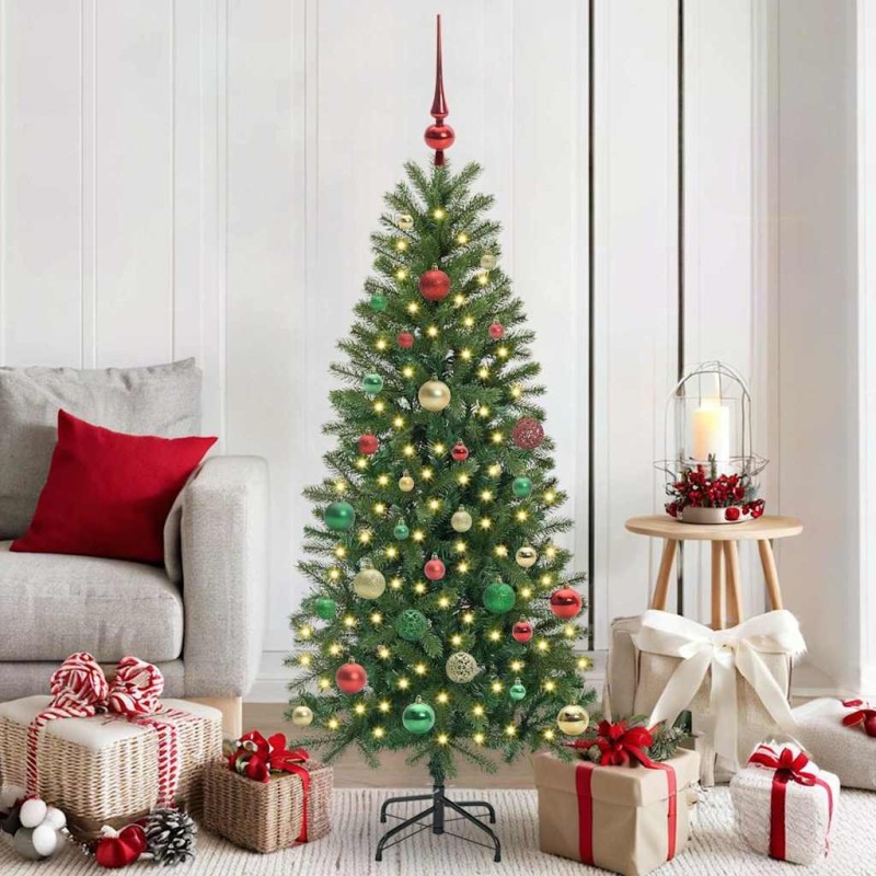 Sapin de Noël artificiel avec 150 LED Vert 150 cm PE et PVC 544108544108