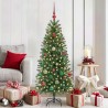 Sapin de Noël artificiel avec 150 LED Vert 150 cm PE et PVC 544108544108