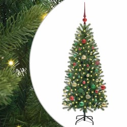 Sapin de Noël artificiel avec 150 LED Vert 150 cm PE et PVC 544108544108