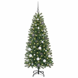 Sapin de Noël artificiel avec 150 LED Vert 150 cm PE et PVC 544109544109