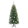 Sapin de Noël artificiel avec 150 LED Vert 150 cm PE et PVC 544109544109