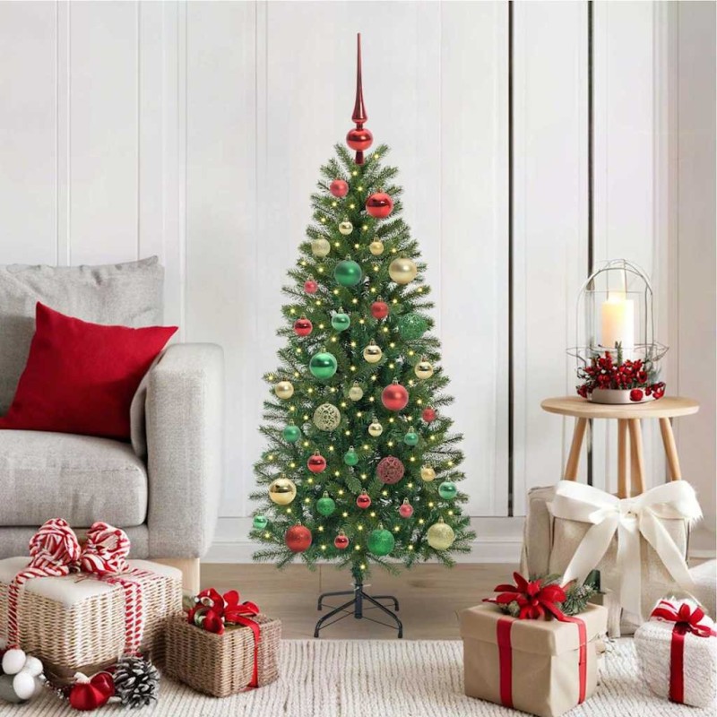 Sapin de Noël artificiel avec 150 LED Vert 120 cm PE et PVC 544110544110