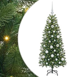 Sapin de Noël artificiel avec 150 LED Vert 120 cm PE et PVC 544112544112