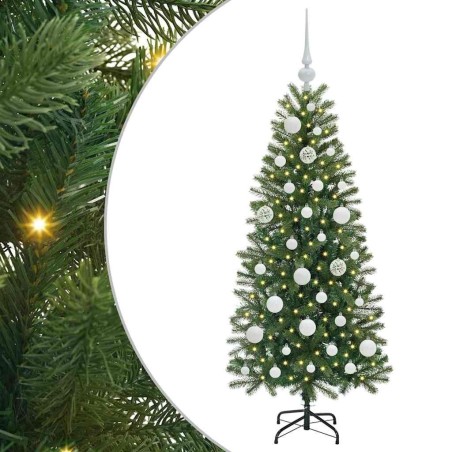 Sapin de Noël artificiel avec 150 LED Vert 120 cm PE et PVC 544112544112