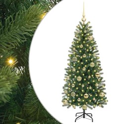 Sapin de Noël artificiel avec 150 LED Vert 120 cm PE et PVC 544113544113