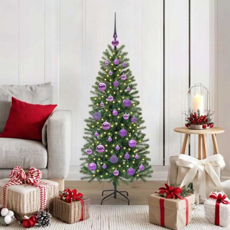 Sapin de Noël artificiel avec 150 LED Vert 120 cm PE et PVC 544115544115