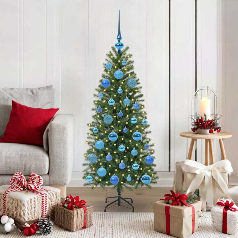 Sapin de Noël artificiel avec 150 LED Vert 120 cm PE et PVC 544116544116