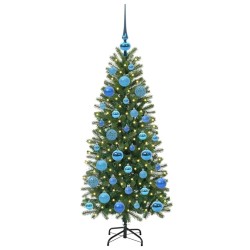 Sapin de Noël artificiel avec 150 LED Vert 120 cm PE et PVC 544116544116