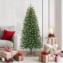 Sapin de Noël artificiel avec 150 LED Vert 150 cm PE et PVC 544117544117