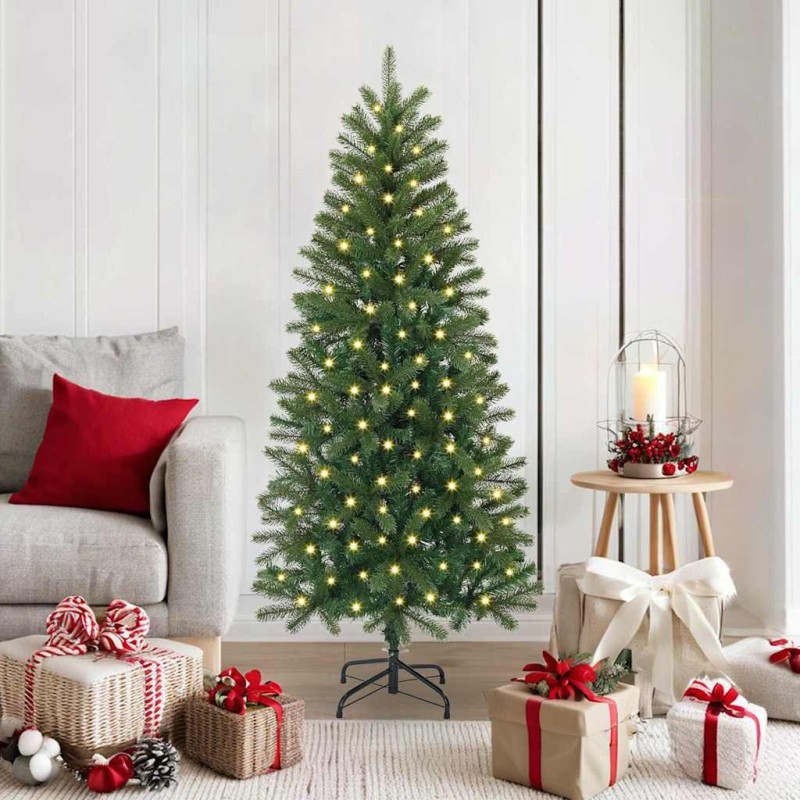 Sapin de Noël artificiel avec 150 LED Vert 150 cm PE et PVC 544117544117