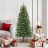Sapin de Noël artificiel avec 150 LED Vert 150 cm PE et PVC 544117544117