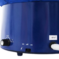 Arbre de Noël neigeux avec base de parapluie Bleu 75 cm PVC 544121544121