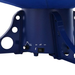 Arbre de Noël neigeux avec base de parapluie Bleu 170 cm PVC 544122544122