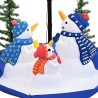 Arbre de Noël neigeux avec base de parapluie Bleu 170 cm PVC 544122544122