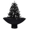 Arbre de Noël neigeux avec base de parapluie Noir 75 cm PVC 544123544123