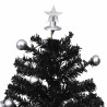 Arbre de Noël neigeux avec base de parapluie Noir 75 cm PVC 544123544123