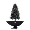 Arbre de Noël neigeux avec base de parapluie Noir 190 cm PVC 544126544126