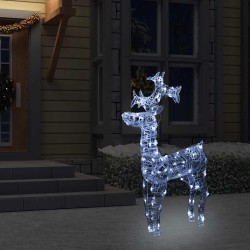 Renne de décoration de Noël 90 LED 60x16x100 cm Acrylique 544127544127