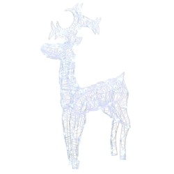 Renne de décoration de Noël 90 LED 60x16x100 cm Acrylique 544127544127